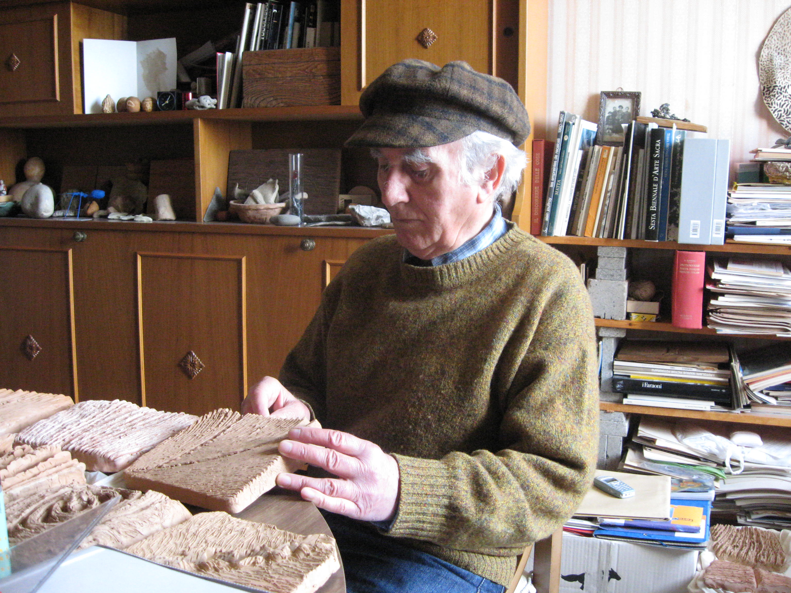 Francesco Narduzzi nello studio di Monteromano
